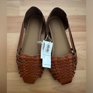 New Old Navy girls size 2 brown huarache sandal shoe